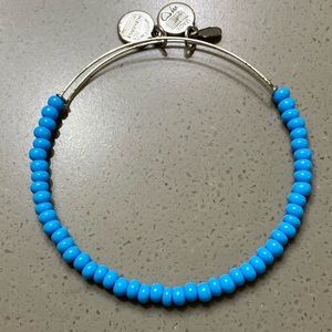 Alex and Ani Silver-Toned Beaded Bracelet